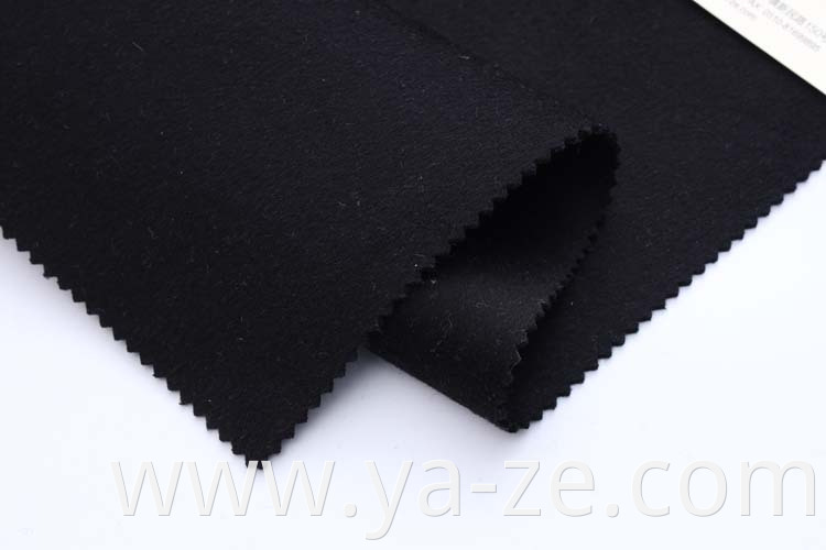 Factory directly wholesale Woven woolen double-faced fleece manufacturer plain fabric for clothing